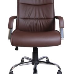 Кресло офисное BRABIX "Space EX-508" (экокожа, хром, коричневое) 531164 в Надыме - nadym.mebel24.online | фото 3