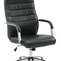 Кресло офисное BRABIX "Stark EX-547" (экокожа, хром, черное) 531948 в Надыме - nadym.mebel24.online | фото 1