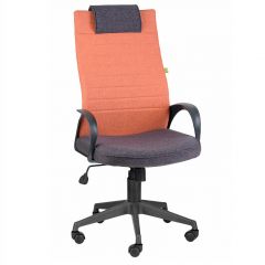 Кресло Квест HOME (Ткань КФ-28/КФ-13) оранжевый-сливовый в Надыме - nadym.mebel24.online | фото