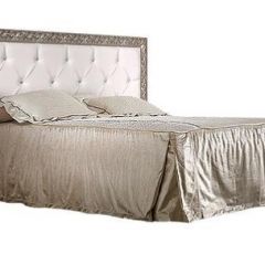 Кровать 2-х спальная(1,6 м)Тиффани Premium черная/серебро с мягким элементом со стразами с подъемным механизмом (ТФКР-2[3][7](П) в Надыме - nadym.mebel24.online | фото