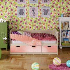 Кровать Бабочки (Розовый металлик) 1600 в Надыме - nadym.mebel24.online | фото