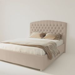Кровать Берлин без основания 1200 (велюр светло-серый) в Надыме - nadym.mebel24.online | фото