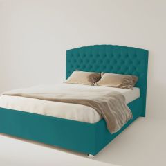 Кровать Берлин с ПМ 1200 (велюр бирюзовый) в Надыме - nadym.mebel24.online | фото