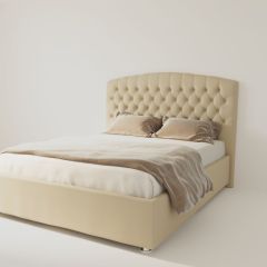 Кровать Берлин с ПМ 900 (экокожа бежевая) в Надыме - nadym.mebel24.online | фото 4