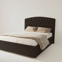 Кровать Берлин с ПМ 900 (экокожа коричневая) в Надыме - nadym.mebel24.online | фото 2