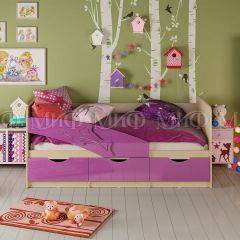 Кровать Дельфин (Фиолетовый металлик) 1600 в Надыме - nadym.mebel24.online | фото 1