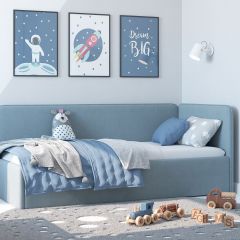 Кровать-диван Leonardo 160*70 (Голубой) в Надыме - nadym.mebel24.online | фото 5
