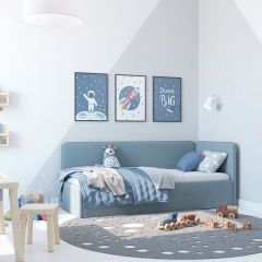 Кровать-диван Leonardo 160*70 (Голубой) в Надыме - nadym.mebel24.online | фото 6