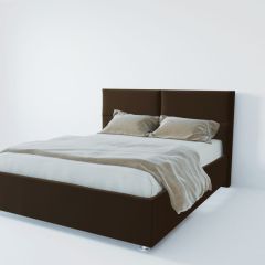 Кровать Корсика с ПМ 1600 (экокожа коричневая) в Надыме - nadym.mebel24.online | фото 2