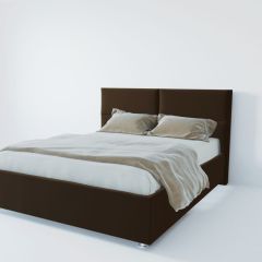 Кровать Корсика с ПМ 800 (экокожа коричневая) в Надыме - nadym.mebel24.online | фото 2