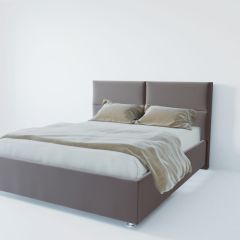 Кровать Корсика с ПМ 800 (велюр темно-серый) в Надыме - nadym.mebel24.online | фото 2