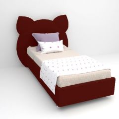 Кровать Котя с ортопедическим основанием 900 (велюр бордо) в Надыме - nadym.mebel24.online | фото