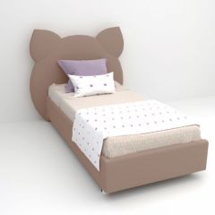 Кровать Котя с ортопедическим основанием 900 (велюр серый) в Надыме - nadym.mebel24.online | фото