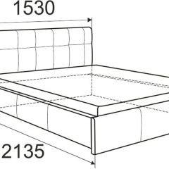 Кровать Изабелла с латами Newtone cacao 1400x2000 в Надыме - nadym.mebel24.online | фото