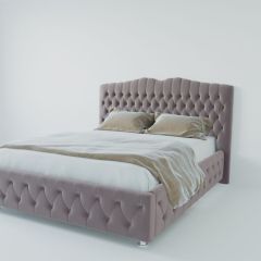 Кровать Нягань с ПМ 2000 (велюр темно-серый) в Надыме - nadym.mebel24.online | фото 2