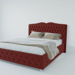 Кровать Нягань с ПМ 900 (велюр бордо) в Надыме - nadym.mebel24.online | фото 2