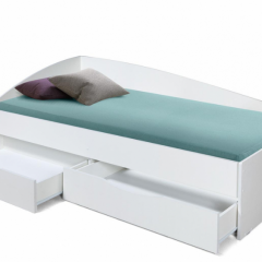 Кровать одинарная "Фея - 3" асимметричная 1900х800 (белая) в Надыме - nadym.mebel24.online | фото 2