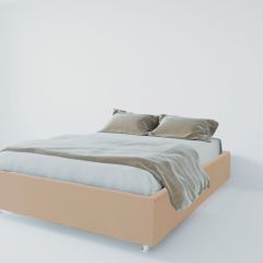 Кровать Подиум с ортопедическим основанием 800 (велюр светло-серый) в Надыме - nadym.mebel24.online | фото 1