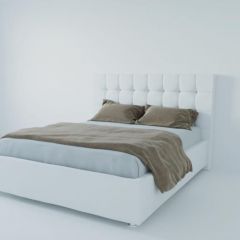 Кровать Венеция без основания 1400 (экокожа белая) в Надыме - nadym.mebel24.online | фото