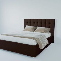 Кровать Венеция без основания 1600 (экокожа коричневая) в Надыме - nadym.mebel24.online | фото