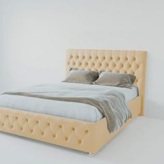 Кровать Версаль 1400 без основания (экокожа бежевый) в Надыме - nadym.mebel24.online | фото