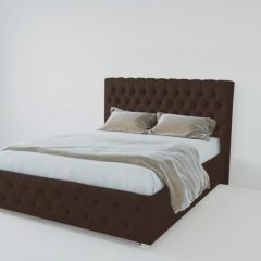 Кровать Версаль 1400 без основания (экокожа коричневый) в Надыме - nadym.mebel24.online | фото