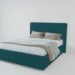 Кровать Версаль 1600 без основания (велюр бирюзовый) в Надыме - nadym.mebel24.online | фото