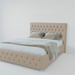 Кровать Версаль 2000 без основания (велюр светло серый) в Надыме - nadym.mebel24.online | фото