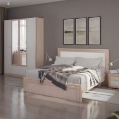 Кровать 1.6 Глэдис М31 с настилом и мягкой частью (ЯШС/Белый) в Надыме - nadym.mebel24.online | фото 4
