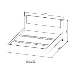 СОФИ СКР1600.1 Кровать 1600 в Надыме - nadym.mebel24.online | фото 2