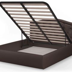 Кровать Стелла 1400*2000 + ПМ (Лесмо brown) коричневый в Надыме - nadym.mebel24.online | фото 3