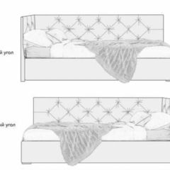 Кровать угловая Хлоя интерьерная +основание (120х200) в Надыме - nadym.mebel24.online | фото 2