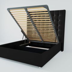 Кровать Венеция ЛЮКС с ПМ 1200 (экокожа кольт ч) в Надыме - nadym.mebel24.online | фото