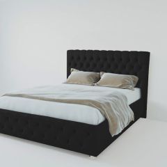 Кровать Версаль с ПМ 1600 (экокожа кольт ч) в Надыме - nadym.mebel24.online | фото