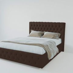 Кровать Версаль с ПМ 2000 (экокожа коричневая) в Надыме - nadym.mebel24.online | фото