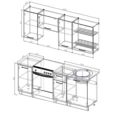 Кухонный гарнитур Лада 2000 (Стол. 26мм) в Надыме - nadym.mebel24.online | фото 2