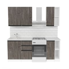 Кухонный гарнитур Ноктюрн медиум 1400 мм в Надыме - nadym.mebel24.online | фото 4