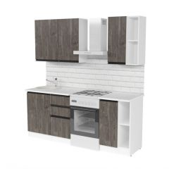 Кухонный гарнитур Ноктюрн медиум 1400 мм в Надыме - nadym.mebel24.online | фото 3