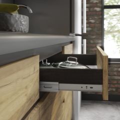 Кухонный гарнитур Лофт 2.0 (Дуб Крафт/Венге) в Надыме - nadym.mebel24.online | фото 2