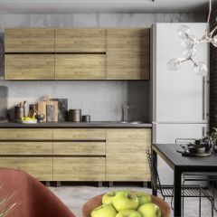 Кухонный гарнитур Лофт 2.0 (Дуб Крафт/Венге) в Надыме - nadym.mebel24.online | фото