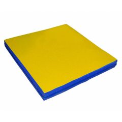 Мат гимнастический 1х1х0,05м цв. синий-желтый в Надыме - nadym.mebel24.online | фото 1