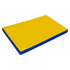 Мат гимнастический 2х1х0,1м цв. синий-желтый в Надыме - nadym.mebel24.online | фото