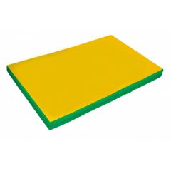 Мат гимнастический 2х1х0,1м цв. зеленый-желтый в Надыме - nadym.mebel24.online | фото 1