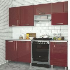 Модульная кухня Танго бордо в Надыме - nadym.mebel24.online | фото