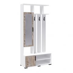 Модульная Прихожая Бриз (Белый/ Дуб юкон) в Надыме - nadym.mebel24.online | фото 2