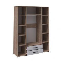 Модульная Спальня Соната (Белый/Дуб Крафт Золотой) в Надыме - nadym.mebel24.online | фото 8
