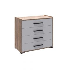Модульная Спальня Соната (Белый/Дуб сонома) в Надыме - nadym.mebel24.online | фото 7
