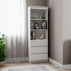 МОРИ МСТ 600.3 Стеллаж (белый) в Надыме - nadym.mebel24.online | фото