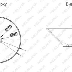 Накладная раковина melana mln-7020-b1+b18 (t4006hb1+b18 ) (сине-черная) в Надыме - nadym.mebel24.online | фото 2