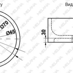 Накладная раковина melana mln-7076b (черная) в Надыме - nadym.mebel24.online | фото 2